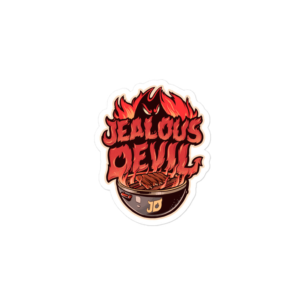 Jealous Devil Fire Grill Sticker